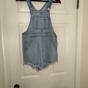 Wild Fable Light Blue Denim short overals